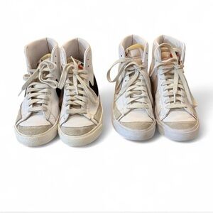 Nike High-Top Blazer Sneakers in Pink and Black